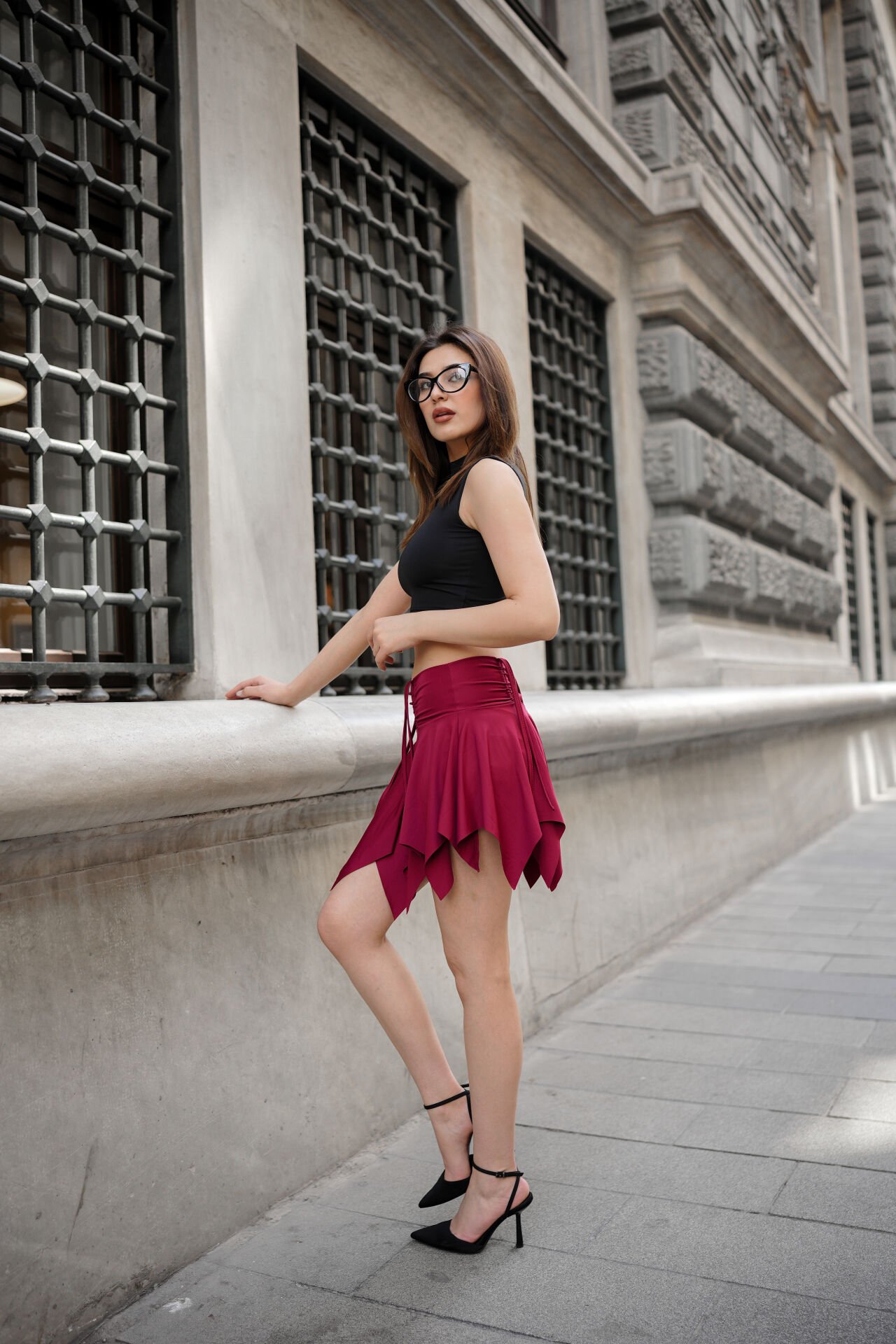 YAZLIK ETEK - İÇDEN TAYTLI - PLAJ ETEĞİ YADA GÜNLÜK KULLANIM S - BORDO