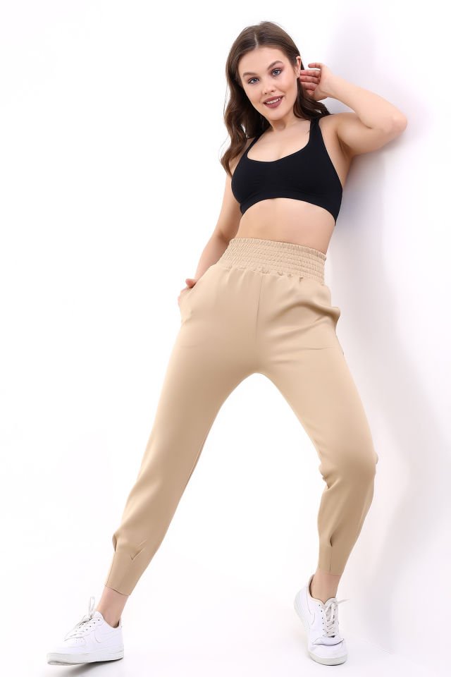 Scuba Jogger Eşofman Altı XS - BEJ