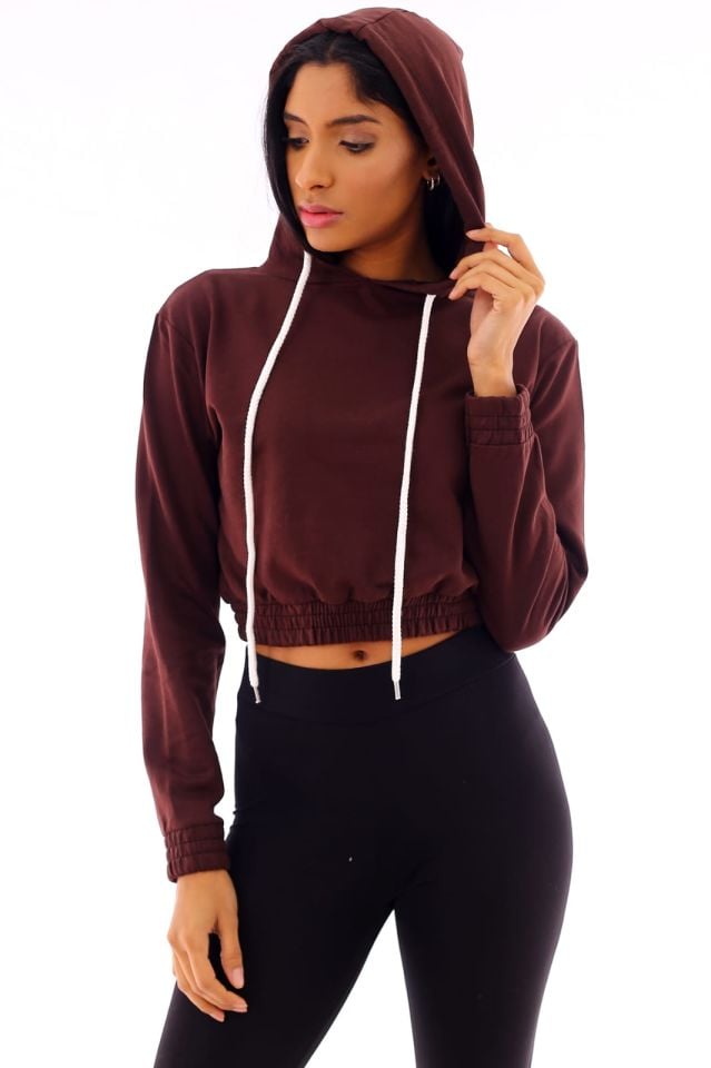 Basic Sweatshirt L - BORDO