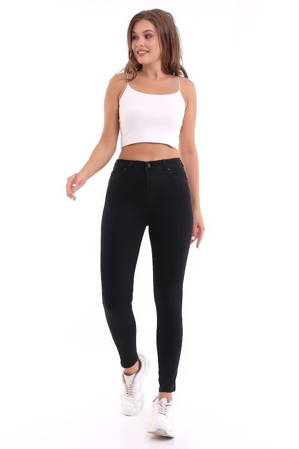 POWER LİKRA SKİNNY JEAN PANTOLON XXL - SİYAH