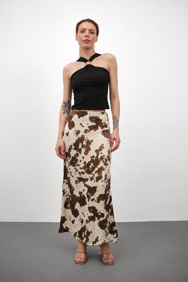 DESENLİ SATEN ETEK - SATEN ETEK - UZUN ETEK / KOD ÇOKRENKLİ 3XL - KOD-10 DALMAÇ