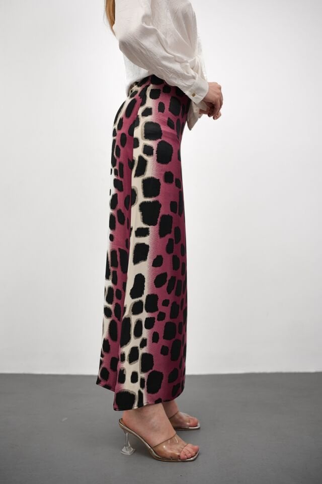 DESENLİ SATEN ETEK - SATEN ETEK - UZUN ETEK / KOD ÇOKRENKLİ XL - KOD-4 PEMBE