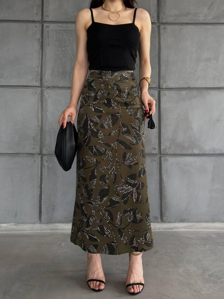 DESENLİ SATEN ETEK - SATEN ETEK - UZUN ETEK / KOD ÇOKRENKLİ 3XL - KOD-15