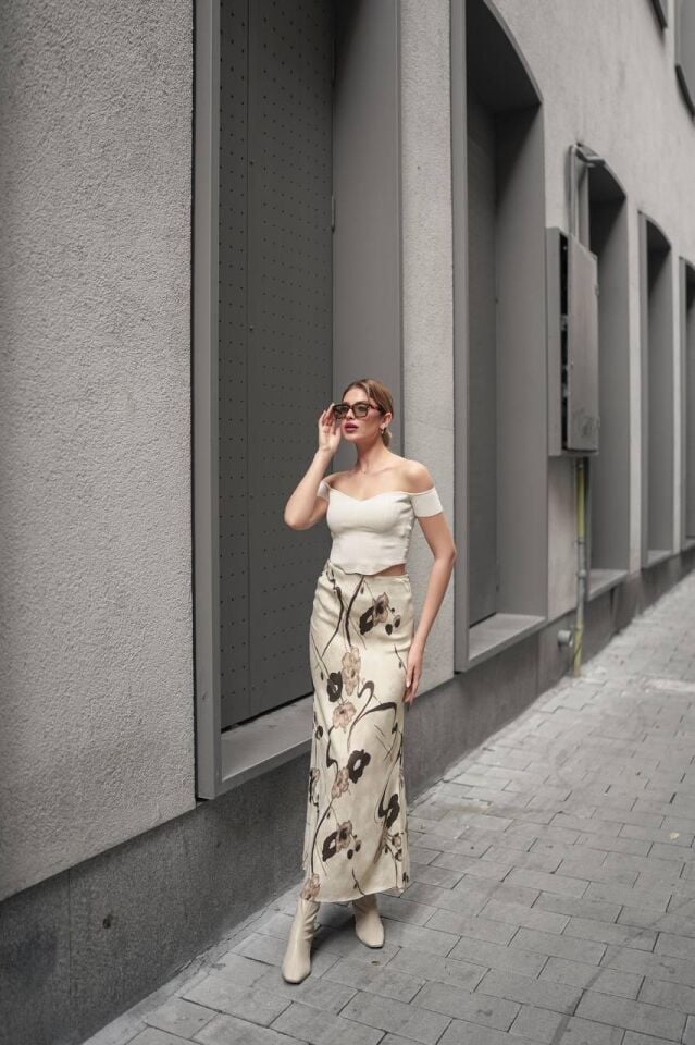 DESENLİ SATEN ETEK - SATEN ETEK - UZUN ETEK / KOD ÇOKRENKLİ 3XL - KOD-20