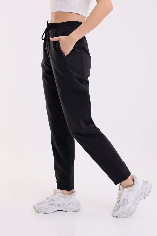EŞOFMAN ALTI LİKRALI CABRİO KUMAŞ /UNİSEX /  LYCRA TRACK PANTS CONVERTIBLE FABRIC FOR WOMEN AND MEN XXL - SİYAH