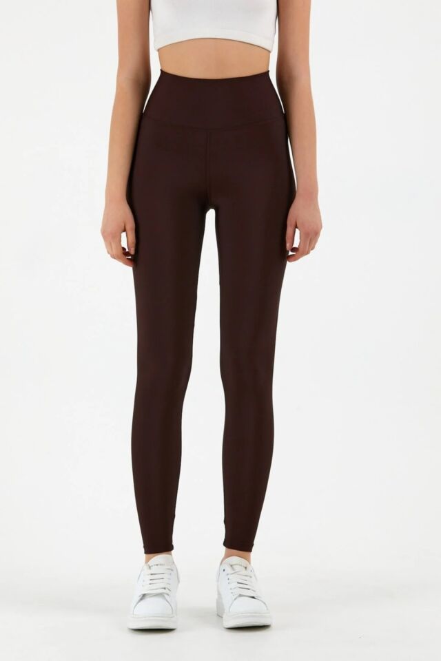 Kadın Pushup Kahve Rengi Sıkıştırıcı Tayt XL - ACI KAHVE