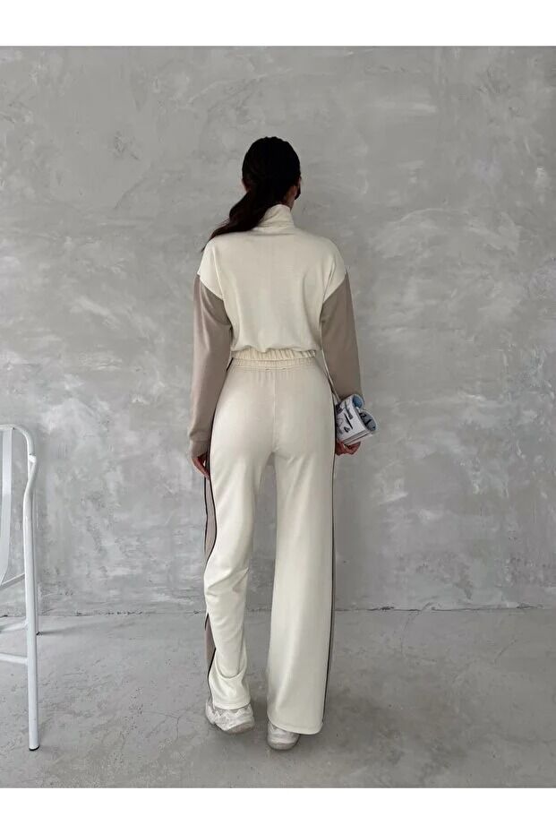 KADIN MODAL EŞOFMAN TAKIMI GARNİLİ 2381 S - BEYAZ