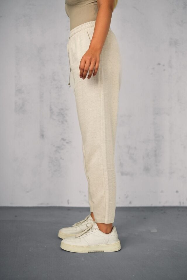 Kadın Yazlık Günlük ve Spor Keten Kumaş Panton Test XL - SİYAH