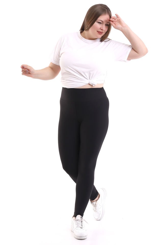 Büyük Beden Toparlayıcılı Tayt Korse 1920-B 4XL - SİYAH