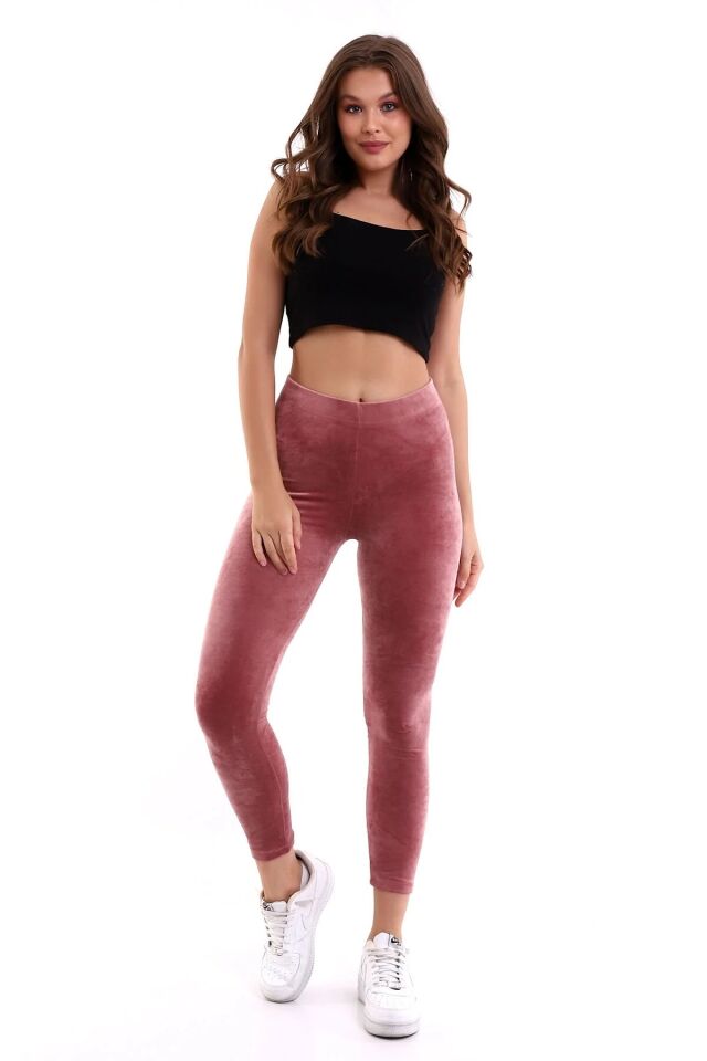 Kadın Kadife Tayt 1719