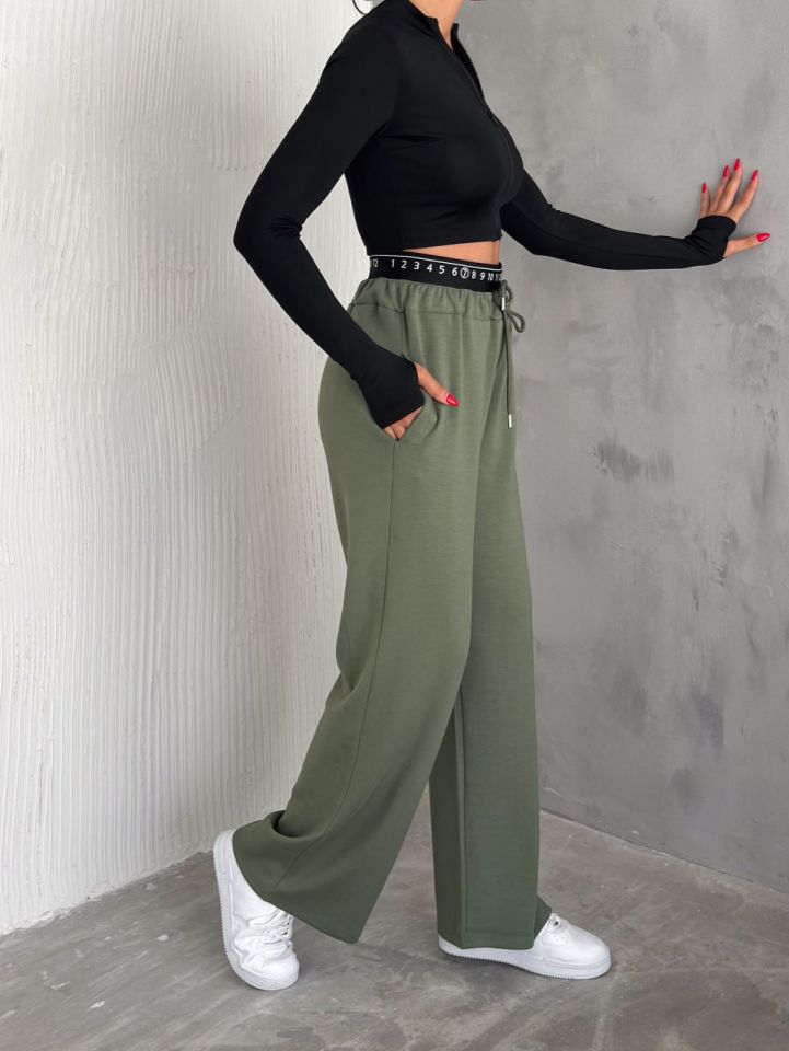 BAXER BEL EŞOFMAN ALTI GENİŞ PAÇA /ELASTIC WAIST DETAIL TRACKPOT BOTTOM WIDE LEG