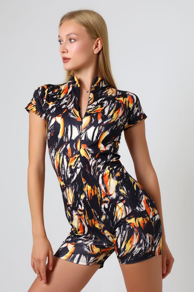 Kadın  Havuz ve Deniz  Yüzücü Şortlu Tulum WM S - ÇOK RENKLİ