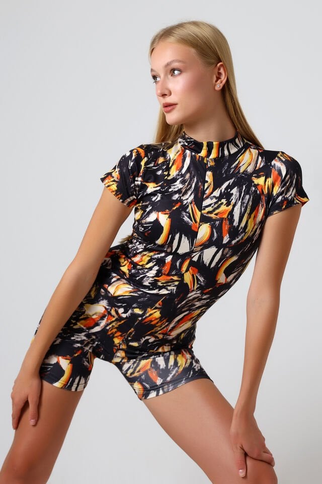 Kadın  Havuz ve Deniz  Yüzücü Şortlu Tulum WM S - ÇOK RENKLİ