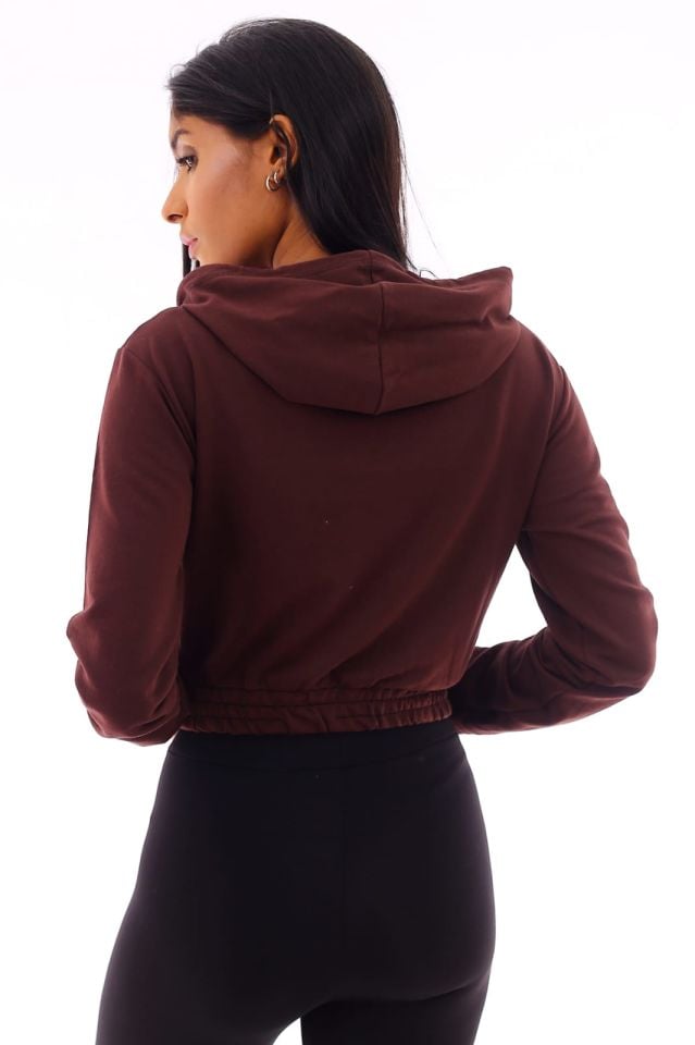 Basic Sweatshirt L - BORDO