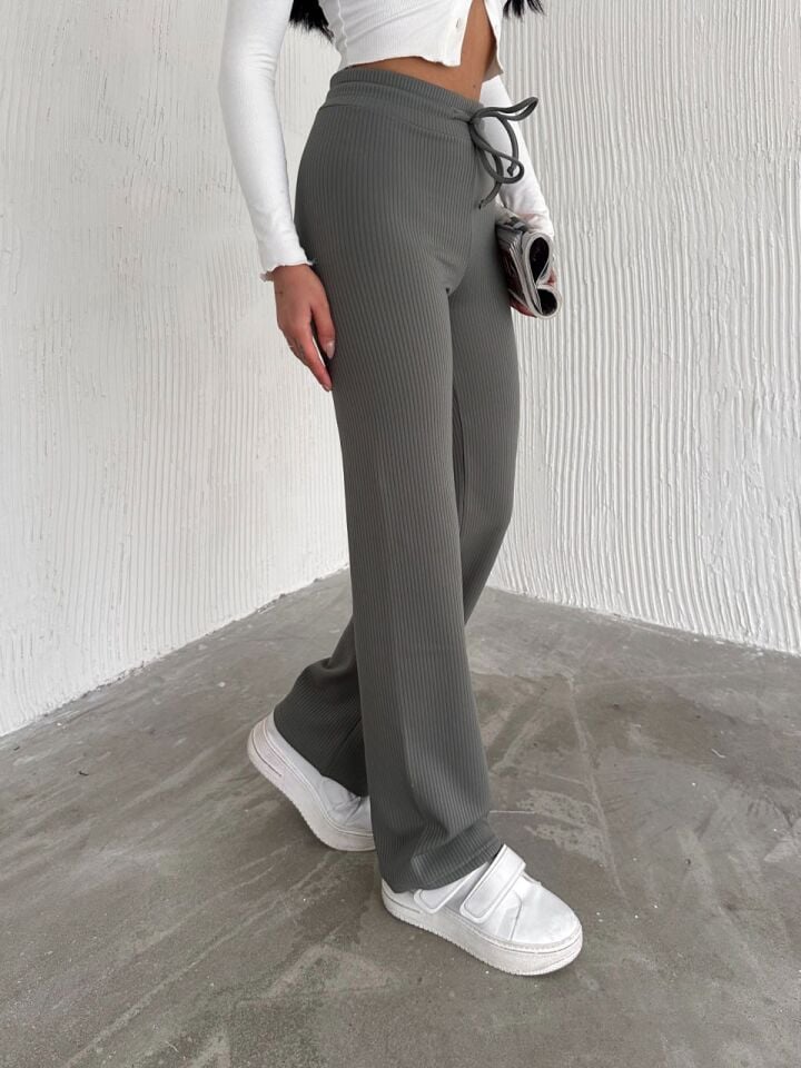 Kadın Günlük ve Spor İçi Şardonlu Comfottable Pantolon 2424 S - YEŞİL