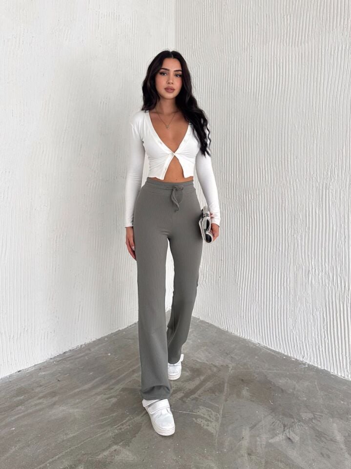 Kadın Günlük ve Spor İçi Şardonlu Comfottable Pantolon 2424 XL - YEŞİL