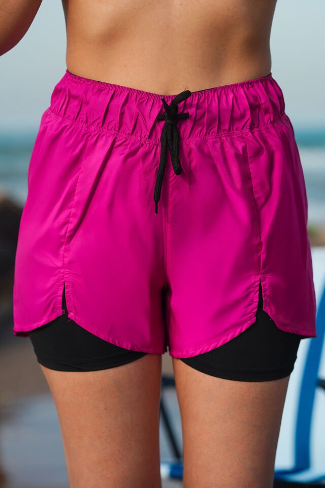 Kadın Deniz Şortu Survive The Sea Model SURVİ L - FUŞYA