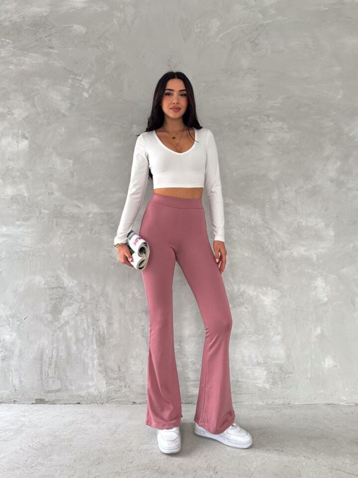 Kadın Likralı Günlük ve Spor İpanyol Paça Pantolon