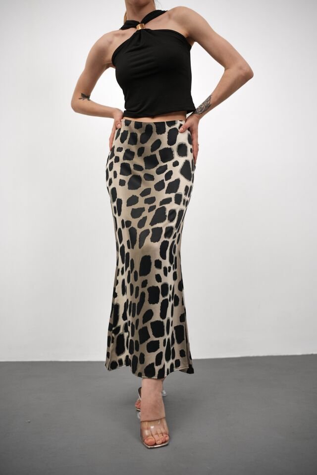 DESENLİ SATEN ETEK - SATEN ETEK - UZUN ETEK / KOD ÇOKRENKLİ 2XL - KOD-3 SOFT RENK