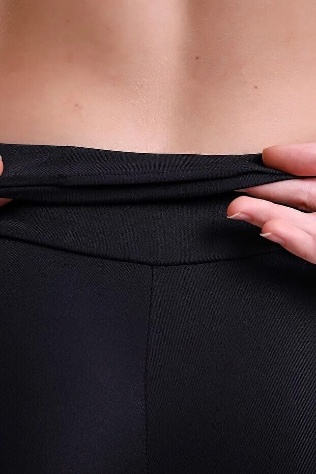 Kadın Bel Cepli Sporcu  Tayt Şort WM 2XL