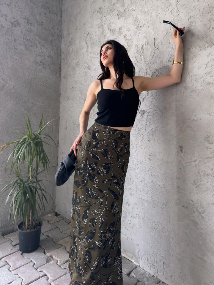 DESENLİ SATEN ETEK - SATEN ETEK - UZUN ETEK / KOD ÇOKRENKLİ M - KOD-15