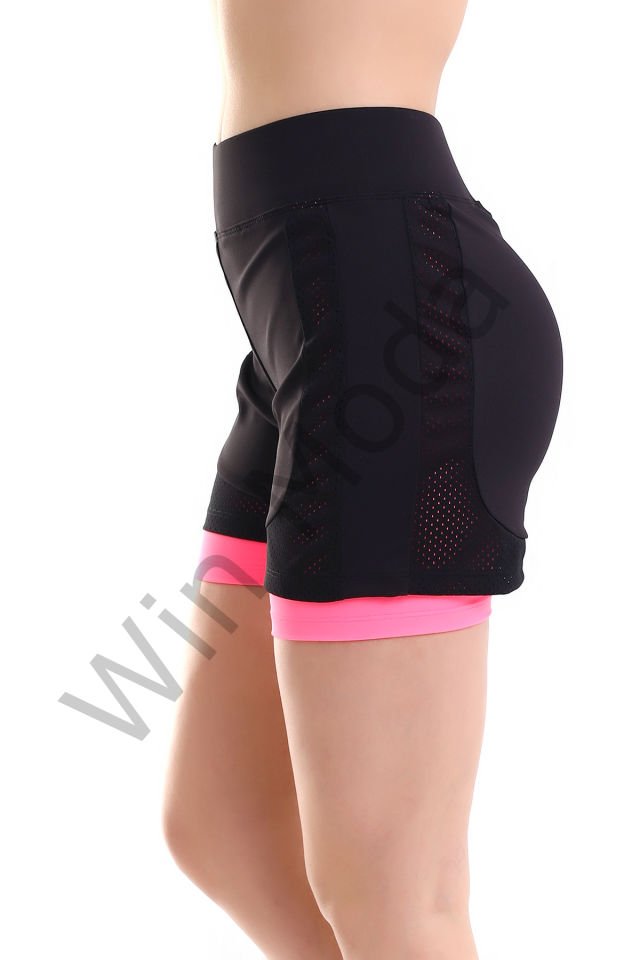 Fileli Taytlı Şort XL - PEMBE