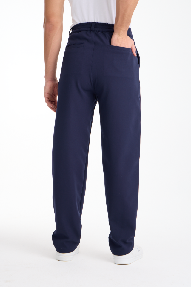 Dökümlü Esnek Baggy Erkek Pantolon 2XL - LACİVERT