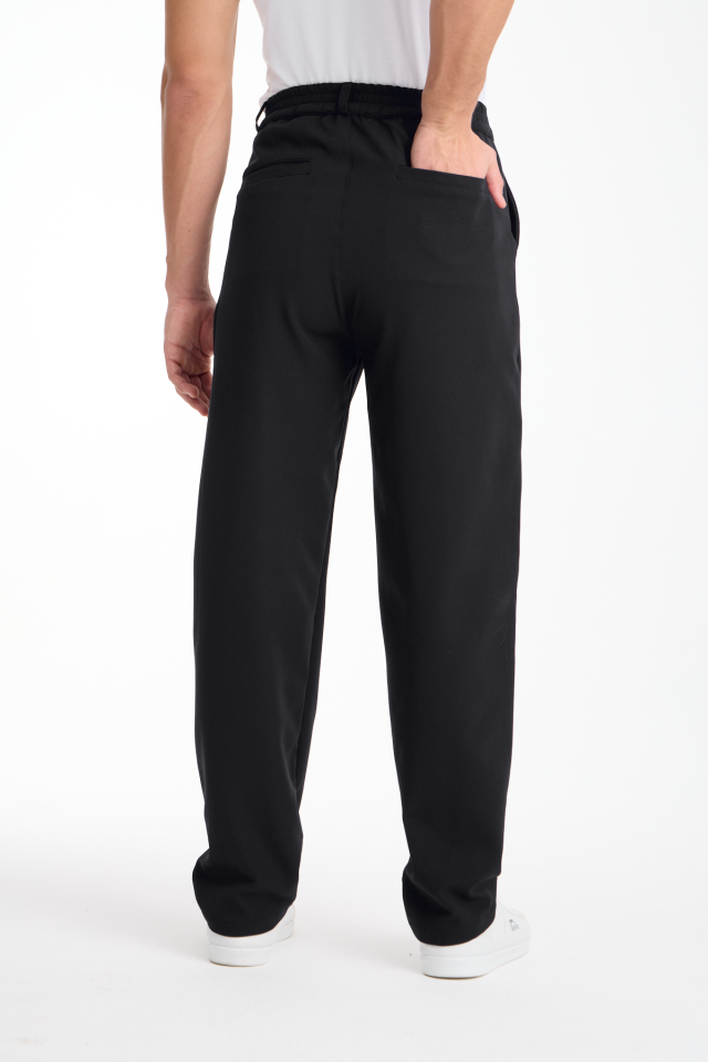 Dökümlü Esnek Baggy Erkek Pantolon WM1521 L - SİYAH