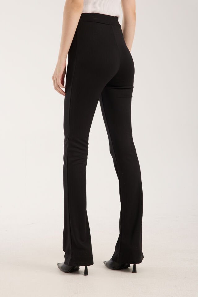 Kadın Önden Dikişli Bel Bağcıklı İspanyol Pantolon 2584 XL