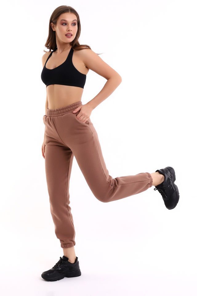 KALIN EŞOFMAN ALTI 3 İPLİK ŞARDONLU XL - KAHVERENGİ