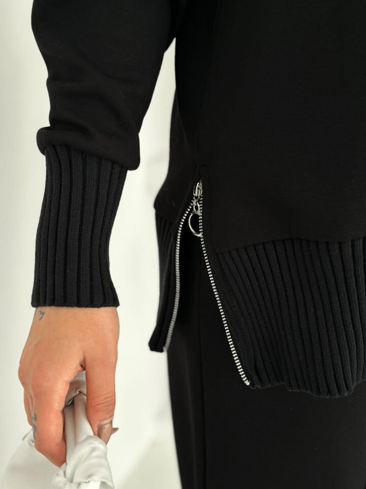 Kadın Tiko Detaylı Boğazlı Modal  Alt Üst Takım 2587 XL