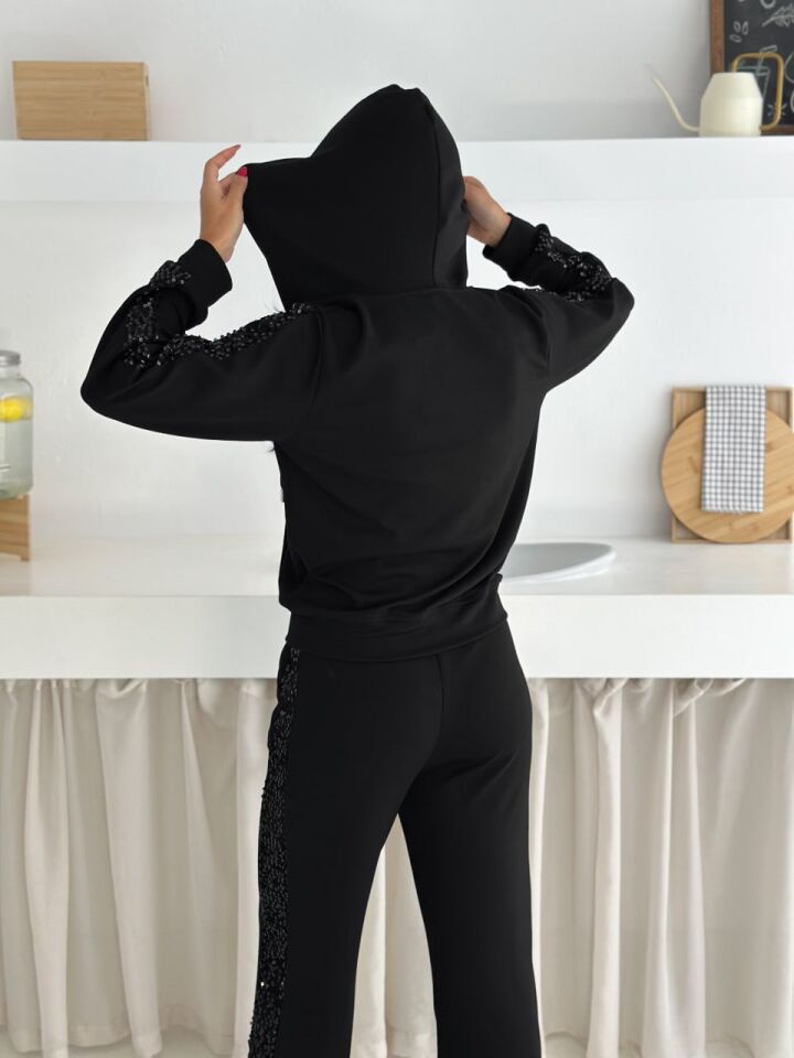 Kadın Günlük Payetli Modal Kumaş Takım 6228 XL